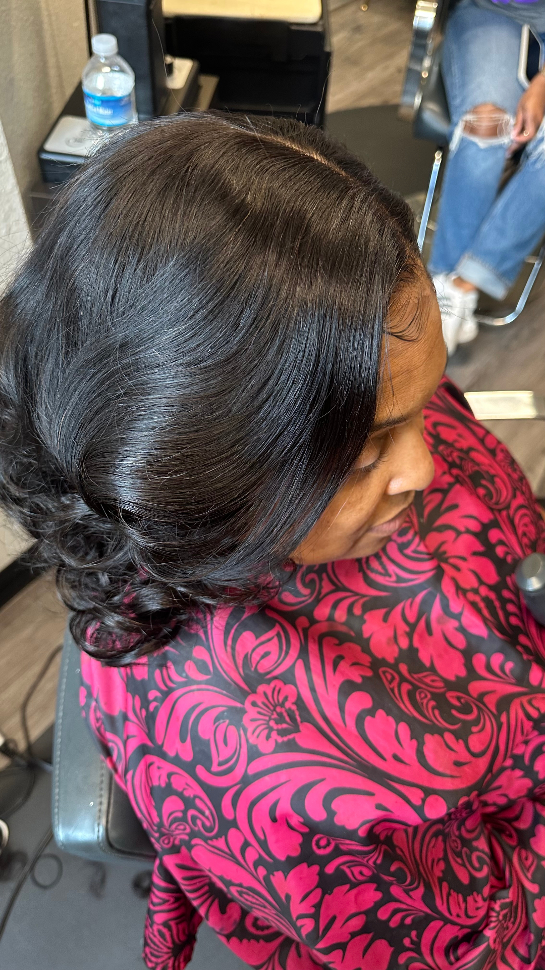 Sleek Side-Part Curls